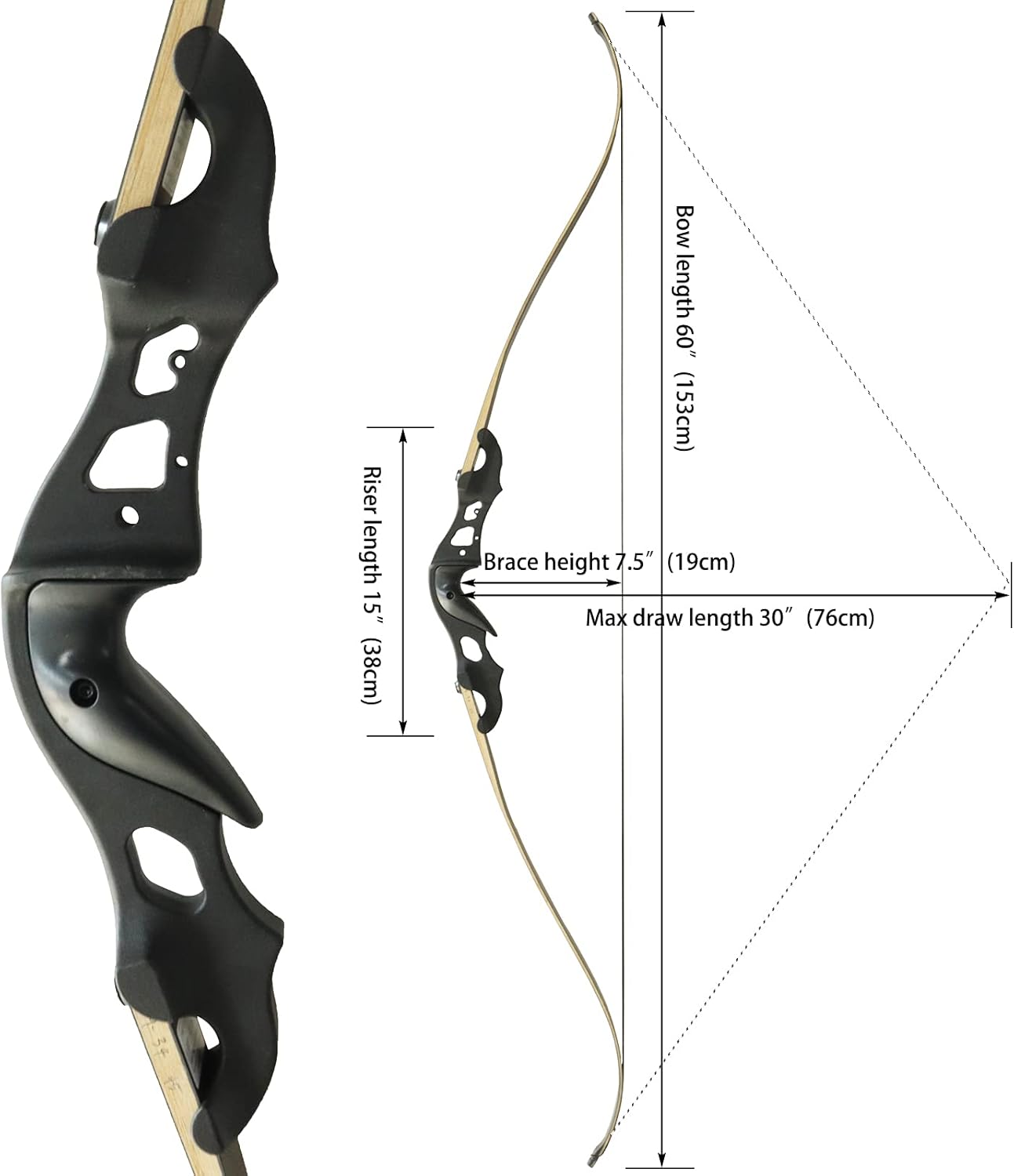 Black Hunter Recurve Bow