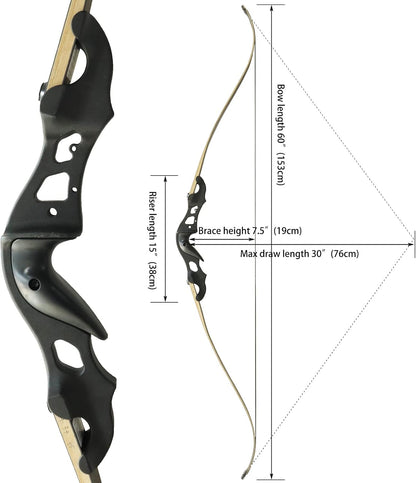 Black Hunter Recurve Bow