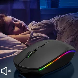 Rechargeable Wireless Mouse with LED