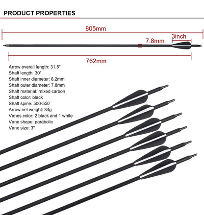 Toparchery 20-40lbs Archery 57"