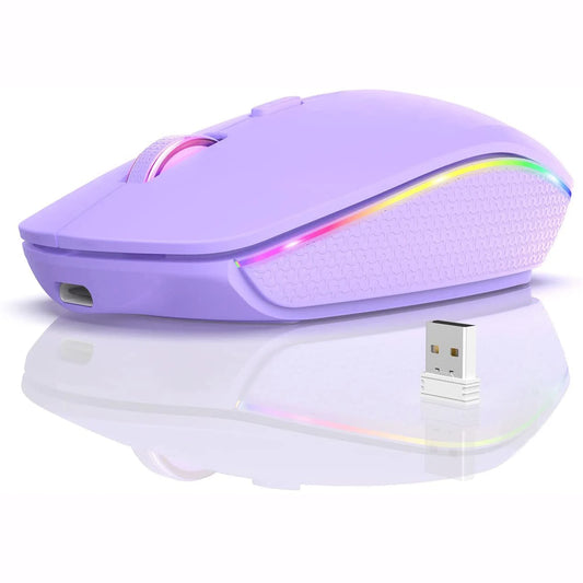 Rechargeable Wireless Mouse with LED