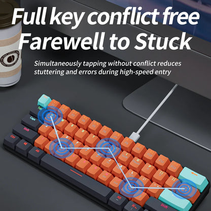 Mechanical Gaming Wired Keyboard