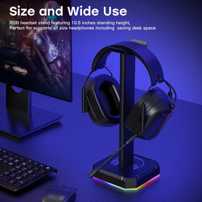 Aluminuim Alloy Headphone Stand RGB Backlight