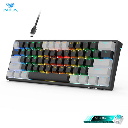 AULA RGB 60 Percent Wired Gaming Keyboard