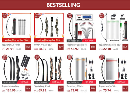 Toparchery 20-40lbs Archery 57"