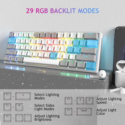 AULA RGB 60 Percent Wired Gaming Keyboard