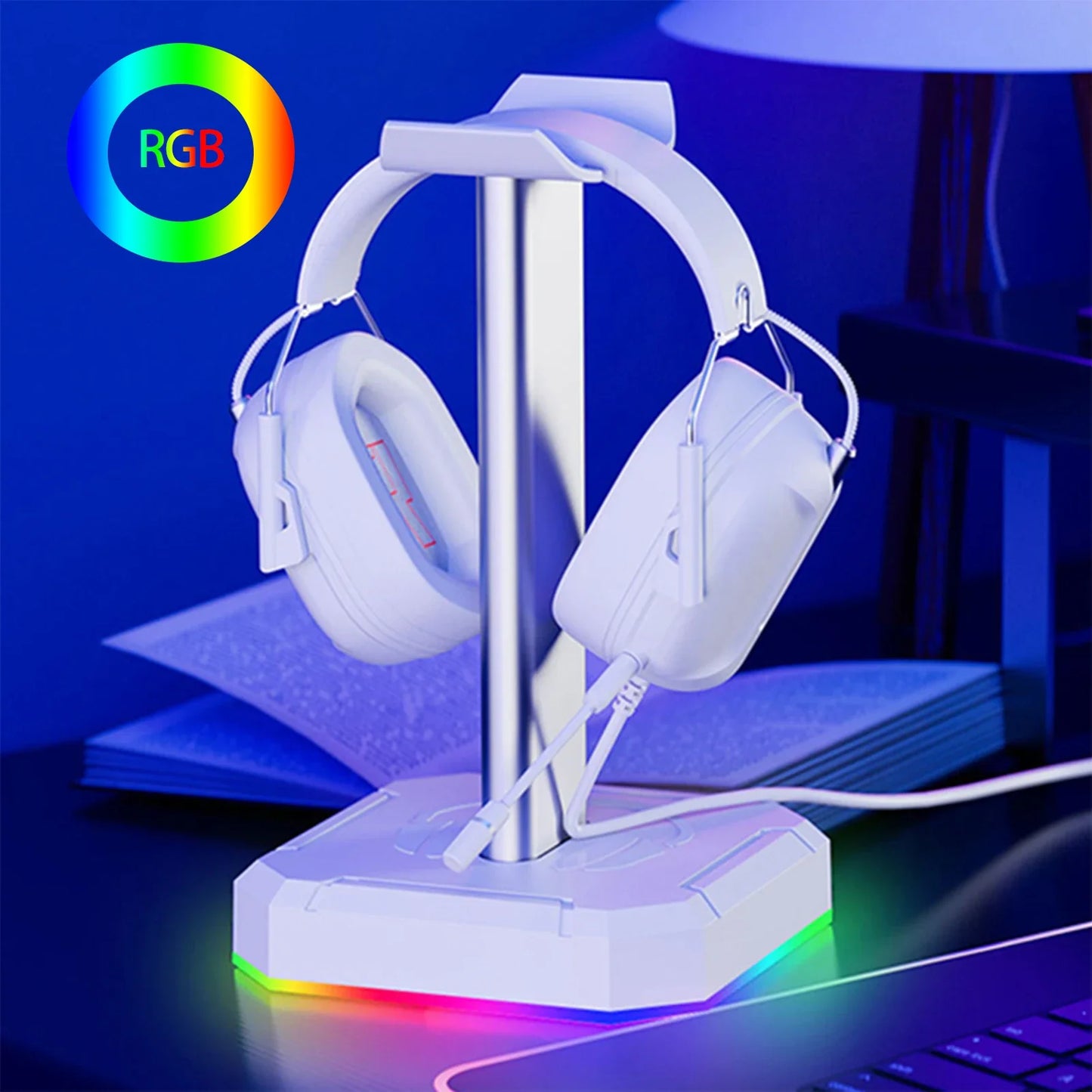 Aluminuim Alloy Headphone Stand RGB Backlight