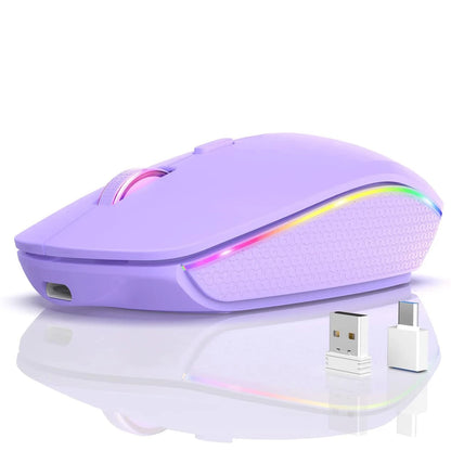 Rechargeable Wireless Mouse with LED