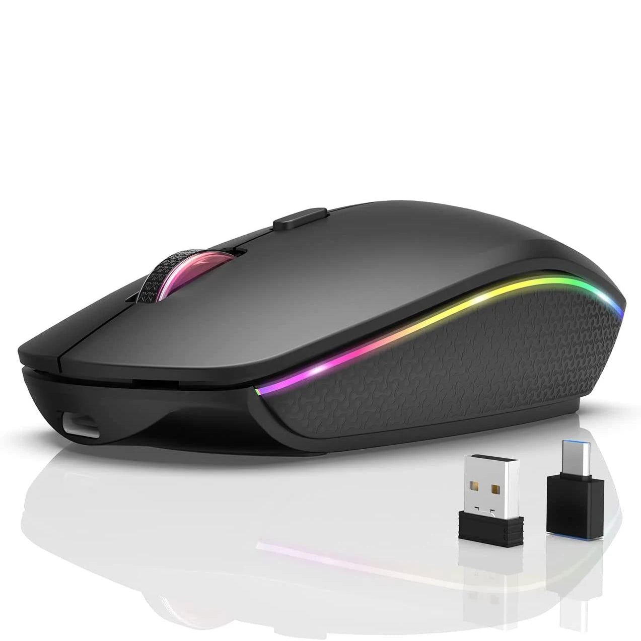 Rechargeable Wireless Mouse with LED