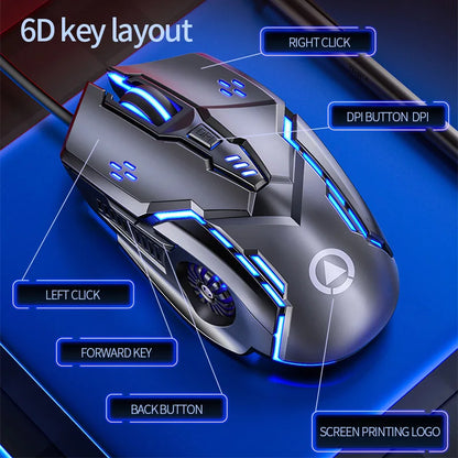 Ergonomic Wired Gaming Mouse