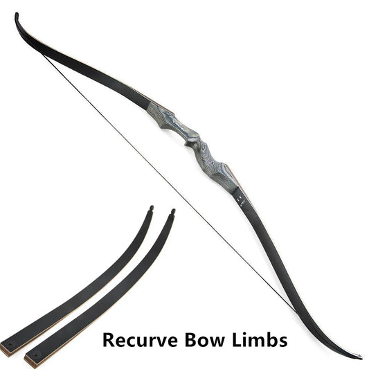 60" Black Hunter  Recurve Bow Limbs