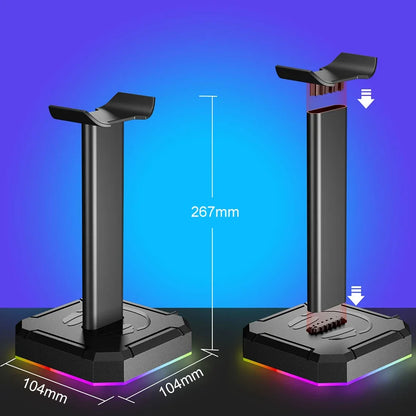 Aluminuim Alloy Headphone Stand RGB Backlight