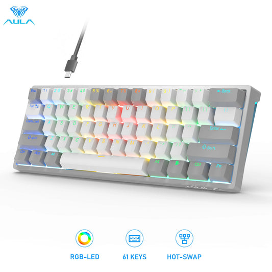 AULA RGB 60 Percent Wired Gaming Keyboard