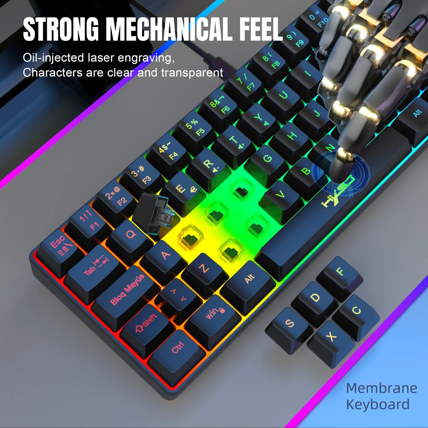 wired gaming keyboard