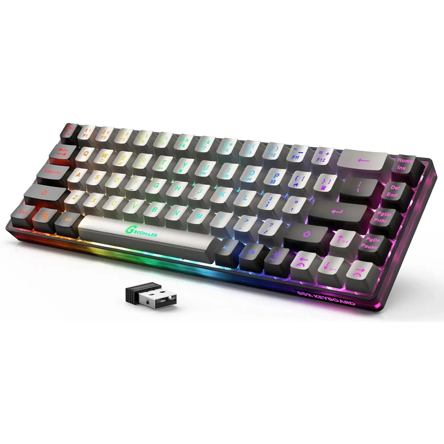 GEODMAER 65% Wireless Gaming Keyboard