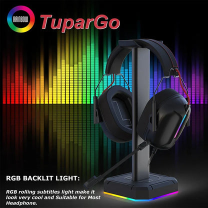 Aluminuim Alloy Headphone Stand RGB Backlight